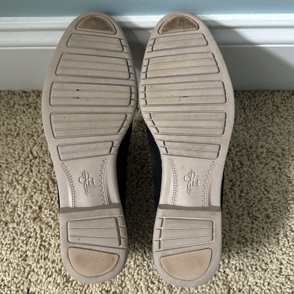 Cole Haan Black & Gray  Suede Wingtip Lace Up Oxfords Gramercy Sz 7 - Picture 12 of 12